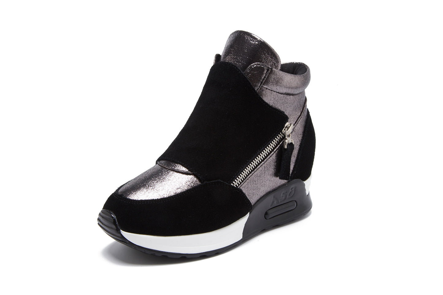 Thick-soled High-rise Casual Sports Shoes Girls' Cotton