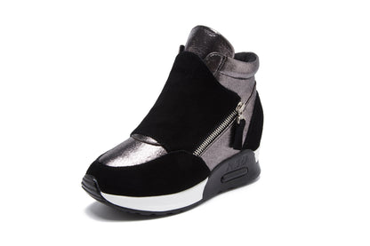 Thick-soled High-rise Casual Sports Shoes Girls' Cotton