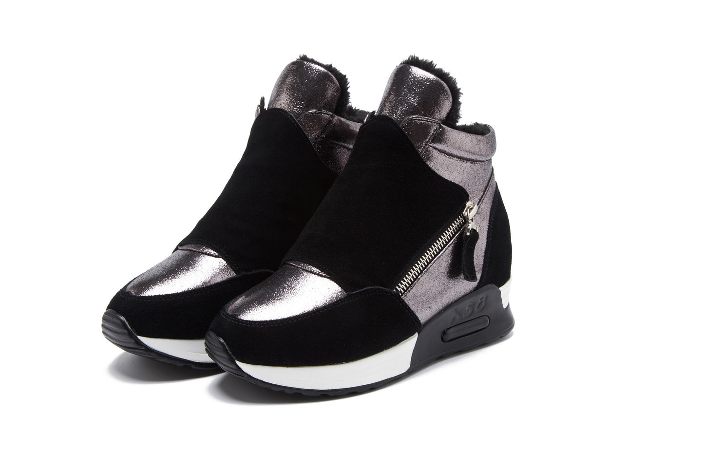 Thick-soled High-rise Casual Sports Shoes Girls' Cotton