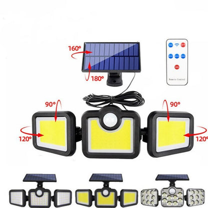 🔥Split Solar Wall Lamp - 3-Head 360-Degree LED