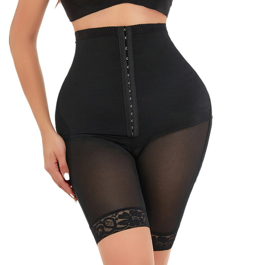 High Waist Hip Contracting Belly Three Breasted Shaping Pants