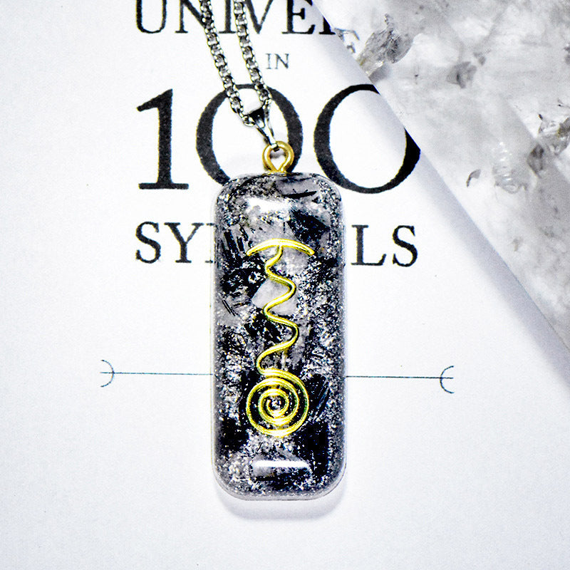 Resin Epoxy Crystal Round Pendant