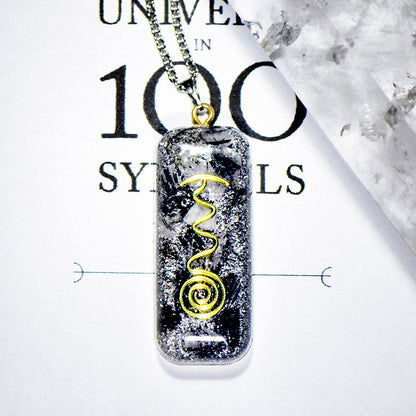Resin Epoxy Crystal Round Pendant