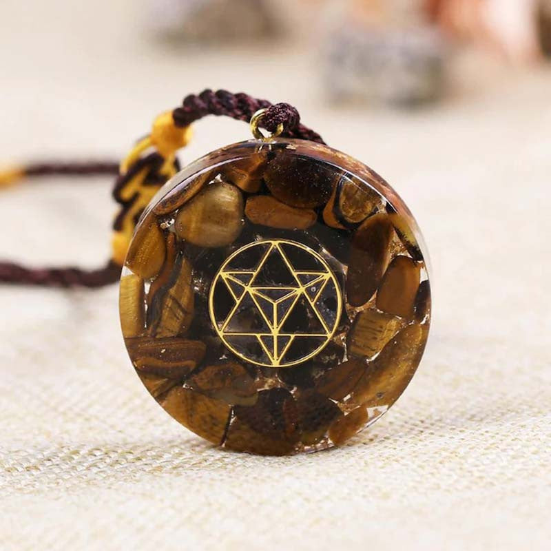 Resin Epoxy Crystal Round Pendant
