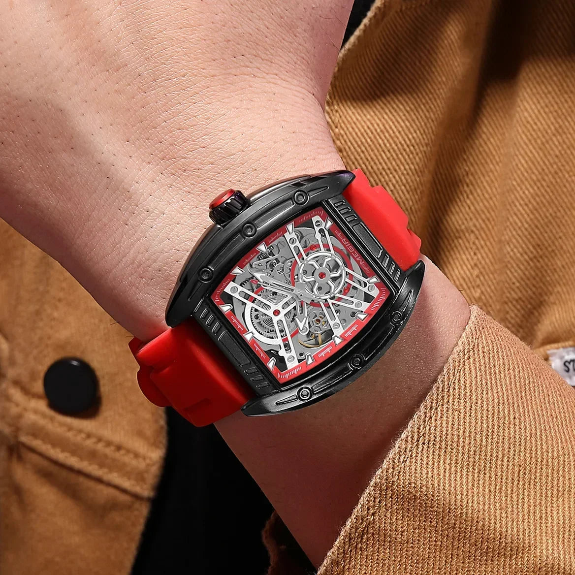 🔥MEGIR Sport Mechanical Movement Wristwatch