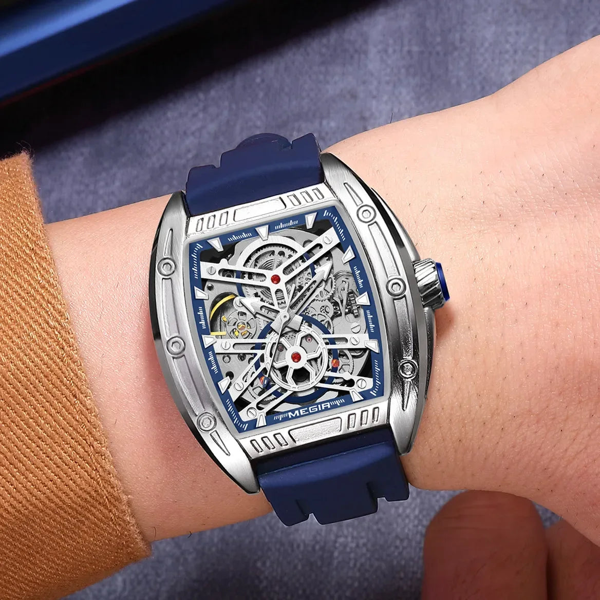 🔥MEGIR Sport Mechanical Movement Wristwatch