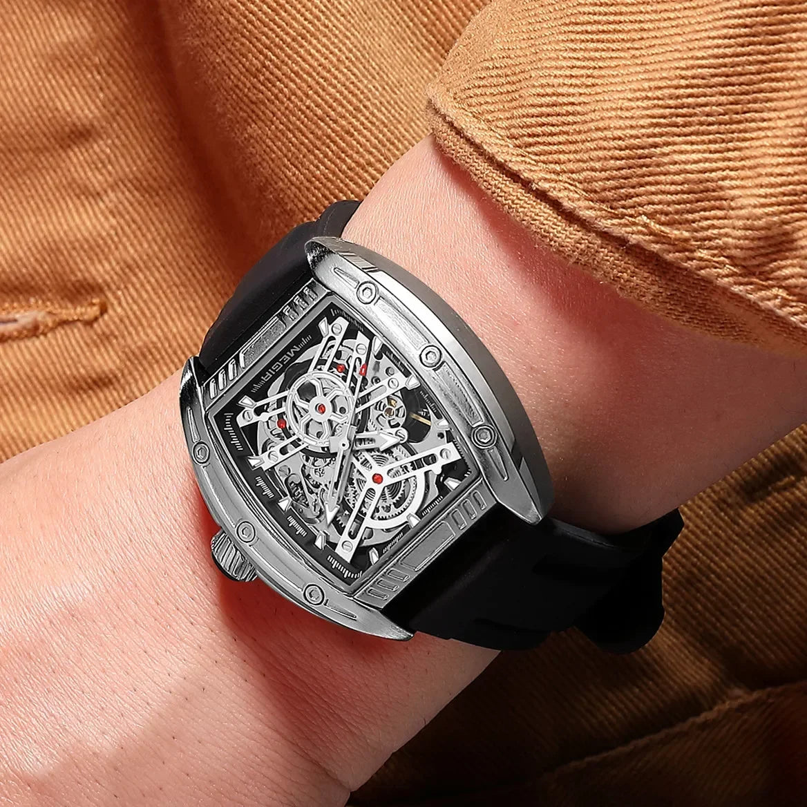 🔥MEGIR Sport Mechanical Movement Wristwatch