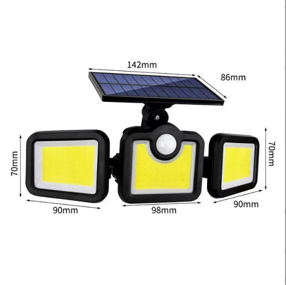 🔥Split Solar Wall Lamp - 3-Head 360-Degree LED