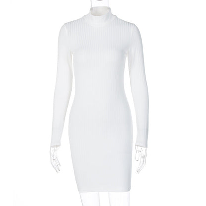 Unveiling the Allure of the Victoria Ribbed Turtleneck Mini Dress