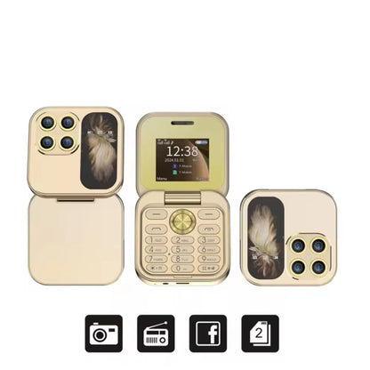 SERVO i17 Pro Mini Flip Mobile Phone