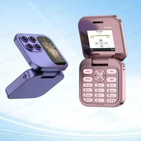 SERVO i17 Pro Mini Flip Mobile Phone