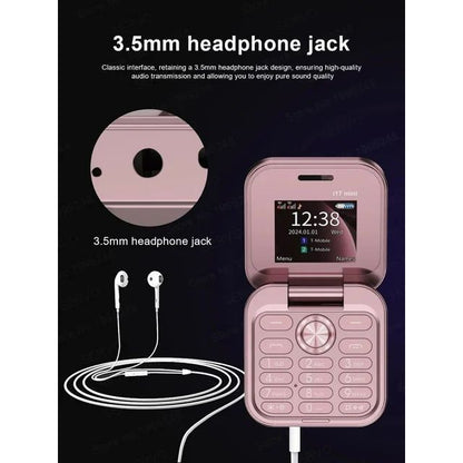 SERVO i17 Pro Mini Flip Mobile Phone