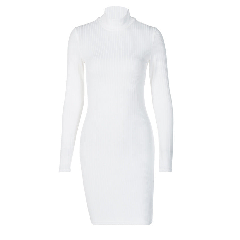 Unveiling the Allure of the Victoria Ribbed Turtleneck Mini Dress